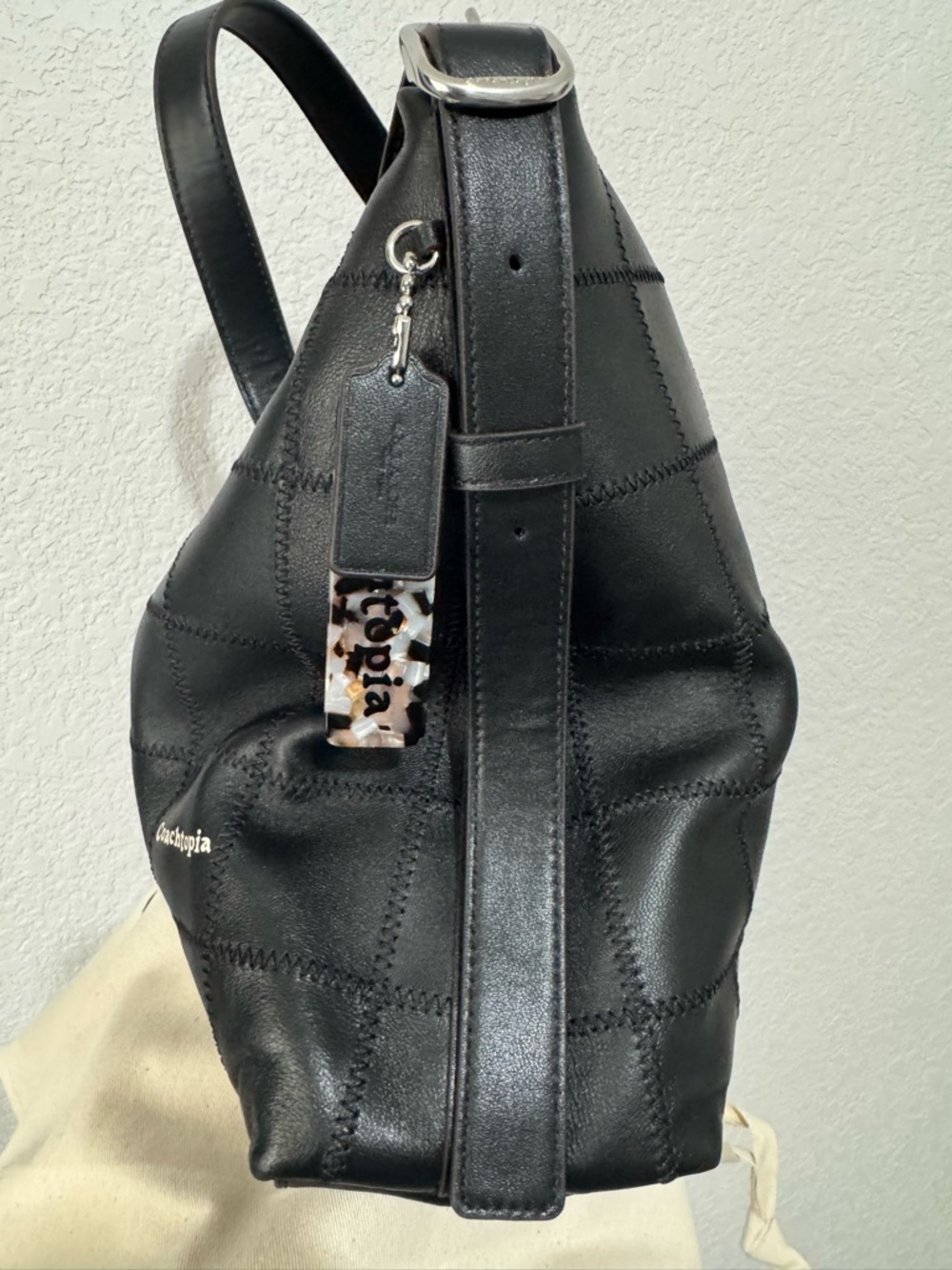 Coach large Coachtopia Alter Ego in Black leather - Picture 4 of 5